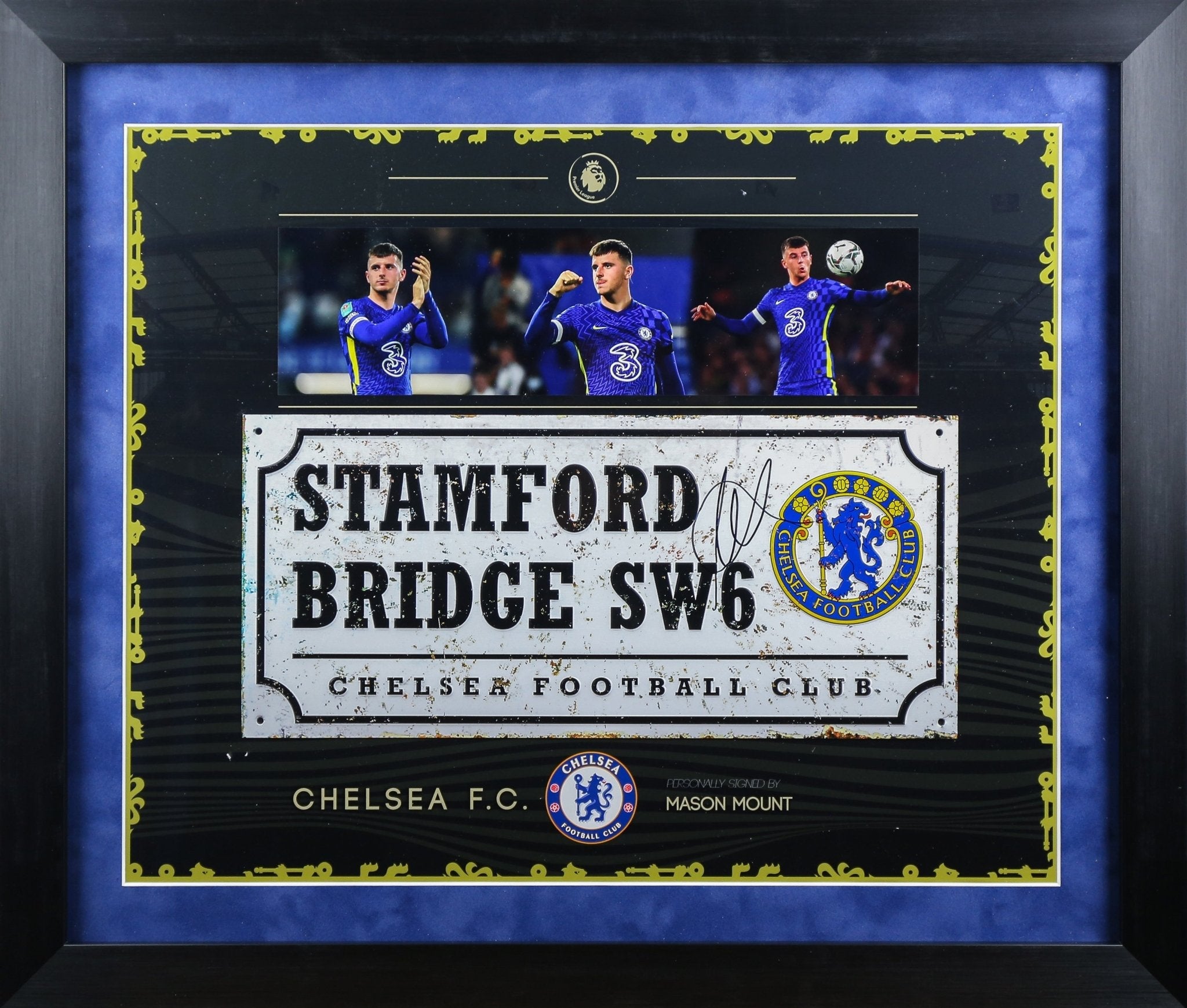 Mason Mount Signed Roadsign Framed Display - Memorabilia Framers Shop